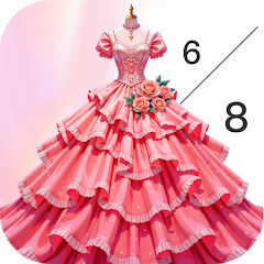 Dress Gown Color by Numbers